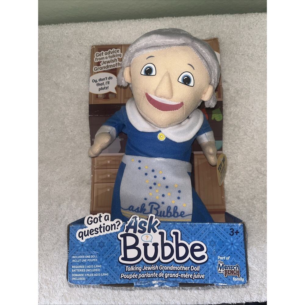 New Ask Bubbe the Talking Jewish Grandmother Plush Doll from Mench